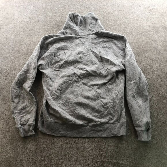 St. John Bay Women's Sweatshirt Pullover High Cloar V-Neck Fleece Gray - Picture 11 of 11